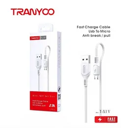 TRANYOO T-X1V Fast Charge USB to Micro Cable – Anti-Break, Durable & Quick Charging