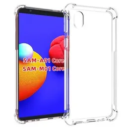 Samsung Galaxy M01 Core Shockproof Silicone Phone Case Transparent Protection Back Cover