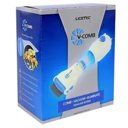 V-Comb Allergy and Chemical Free Head Lice Treatment - Electric Head Lice V Comb - Out Performs Other Head Lice Combs and Lice Shampoo - Removes Lice