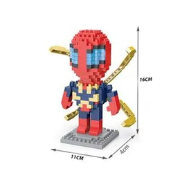 Disney Block Cartoon Anime Marvel Avengers Superhero Iron Man Captain America Spider Toy DIY Building Bouwstenen Speelgoed