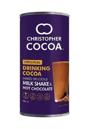 Christopher Cocoa Drinking Chocolate Powder 200g – Rich & Smooth Chocolate for Milkshakes & Hot Chocolate