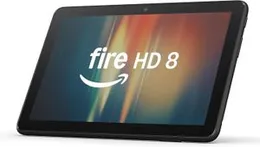 Amazon Fire HD 8 tablet, 8” HD Display, 3GB memory, 32GB, designed for portable entertainment, Black, (2024 release)