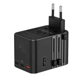 Wiwu WI-UA006 45w GAN Universal Plug Adapter Black