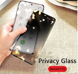 Huawei Y7A Privacy Anti Spy Full Tempered Glass-Nishath