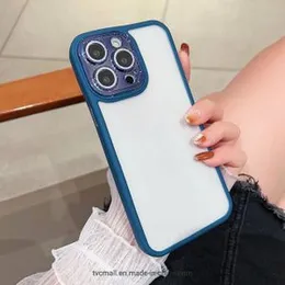 Luxury Shockproof Clear Phone Case For iPhone 16 15 14 13 12 11 Pro Max XR XS 7 8 Plus Soft Frame Transparent Hard PC Back Cover