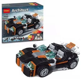 256+ Pcs Architect DIY Building Blocks Super Car - 36 in 1 Models JiSi Bricks 3122 Building Bricks for Kids