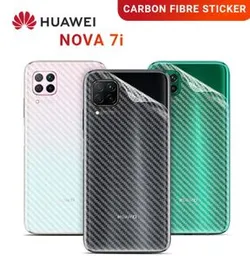 Carbon Fibre Back Sticker for Huawei Nova 7i – Slim Fit | Anti-Scratch & Stylish Wrap