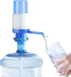 Drinking Water Pump Dispenser with Protective Spout Cap Drinking Water Hand Press Pump Manual Tap Spigot 5-6 Gallon Bottled Dispenser for Office Schoo