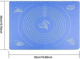 40x50cm Non-Stick Silicone Baking Mat – Stretchable Fondant Rolling Sheet for Roti, Chapati, Cake & Dough Prep – Heat Resistant & Easy to Clean (Rando