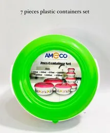 7 Pieces Plastic Container Set