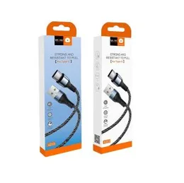 WUW X213 Braided Thread Fast Charging Data Cable 1 Meter – Type C