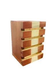 Wooden Specialist 1 Compartments Wood Portable Pen Holder