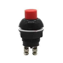 Electronic Spices Horn Switch Round 2 Pin Off-On Push Button 1A/125V