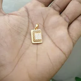 Gold-Plated Jewelry Set for Women – 02mm Fox Chain 18-Inch Short Stylish Necklace, Gold-Plated Rectangle Stone Pendant, Gold-Plated Double C Earrings