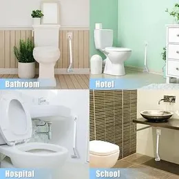 Silicone Golf Toilet Brushes with Holder Set Toilet Cleaning Brush Soft Bristles Bathroom Accessories Cleaning Tools