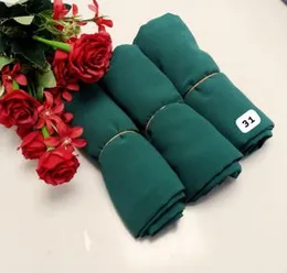 Chiffon Shawl dark green.