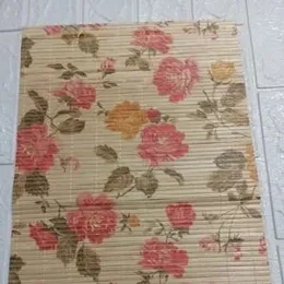 4pcs-design-2 Kitchen Accessories Placemats 4pieces bamboo Non-Slip Heat Resistant Dining Table Placemats Stain Resistant Anti-Skid Washable Table Mat