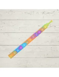 Push Pop Bubble Pop It Fidget Toy Bracelet Rainbow