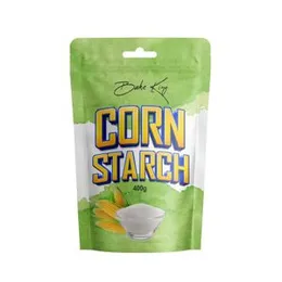 BAKE KING Bakers Corn Starch Powder for Baking & Cooking 400gm (Ararot Powder / Makkai Powder / Natural Corn Flour) Corn Flour for Cooking and Bak