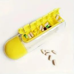 Pill Box With Sports Water Bottle