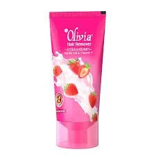 Olivia Skin Smoothing Hair Removal Cream with Strawberry, Jojoba Oil & Vitamin E - 36g