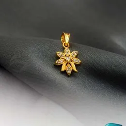 Gold Plated Floral Design Small New Flower Pendant Fashion and Stylish Design For Ladies.