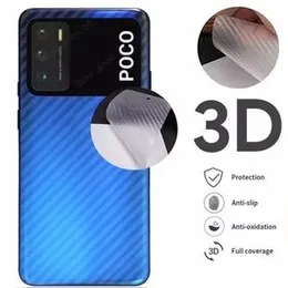 Carbon fibre back sticker for POCO M3 / X3 / F3