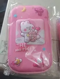 The world(pink) 3D Pencil Case EVA Storage Box Lovely Pink Unicorn and Cartoon Pen Bag For School students.