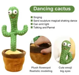 Dancing cactus plush toys music luminicent singing dancing