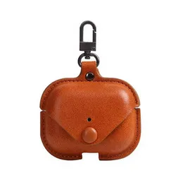 Airpods Pro & 2nd Generation Pro Leather Case Cover for Premium Leather Vintage Portable Shockproof Protective Cover for AirPods Pro – (Brown)