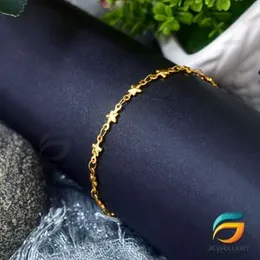 Gold plated Stylish Design Light Weight Star Link Bracelet For Women.