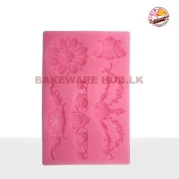 Furniture Design Silicone Mould – A118 | 20cm × 13cm | Ornate Fondant Tray | Flexible & Reusable