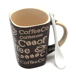 Coffee Mug With Spoon 1Pcs