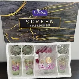 strawberry  screen lemon set  7pcs