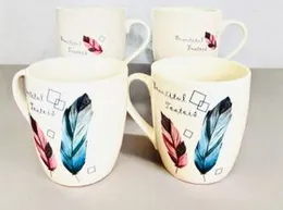 Wing Design Graphic Printed White Coffee Mug for Home Decor or Office