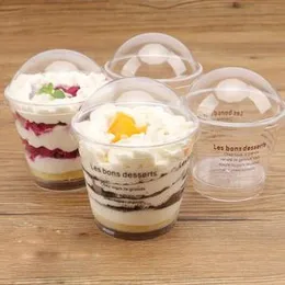 Sponch Cup Cake Dessert Cup Plastic Transparent Cup 250ml