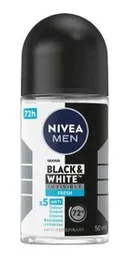 NIVEA Black & White Invisible Fresh Deodorant – 50ml | Long-Lasting Protection