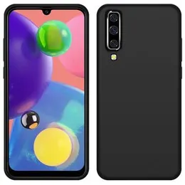 SAMSUNG GALAXY A70 Soft matte liquid silicone Case Back Cover for Samsung galaxy A70 - Black
