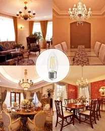 6W Candle Shape E27 Base LED Filament Bulb (Warm White, 2700K)