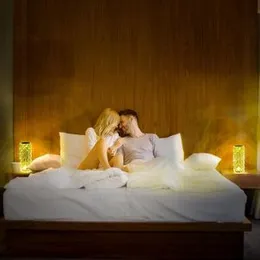 Crystal Table Lamp RGB Color Changing Night Touch Light