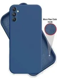 SAMSUNG GALAXY A05S Soft matte liquid silicone Case Back Cover for Samsung galaxy A05s - Blue