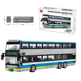 Kids Toy Wange Double Decker Electric Bus Puzzle 491PCS (0583)