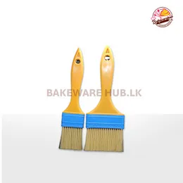 Pastry Brushers – Plastic Handle | Size L & S | Ideal for Glazing, BBQ & Baking