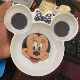 Baby Food Feeding Tableware Cartoon Bear Eating Dinnerware for Children Dishes Kids Dinning Plate