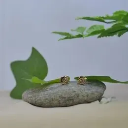 Gold Plated Crystal Stylised Cut Clip Stone  Earrings.