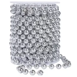 10/18/21 Feet Christmas Beaded Garland Shiny Beads Strand for Christmas Tree, Valentine, Exhibition, Wedding, Costume, DIY Decoration Xmas Deco Beads