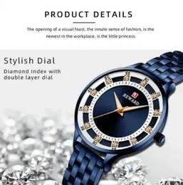 REWARD Women’s Luxury Stainless Steel Fashion Watch – Elegant Simple Design Ladies Wristwatch