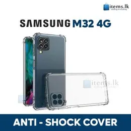 Luxury Transparent Shockproof Bumper Case For Samsung Galaxy M32 Crystal Transparent Premium Quality Shockproof Protective Phone Shell Samsung M32 Sof