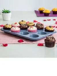 Muffin / Cup Cake non stick Baking Tray (6/12 cups).