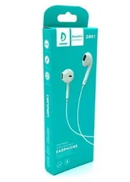 Denmen Wired Headset 3.5mm Universal Earphone with Mic Wire Control Random Colors